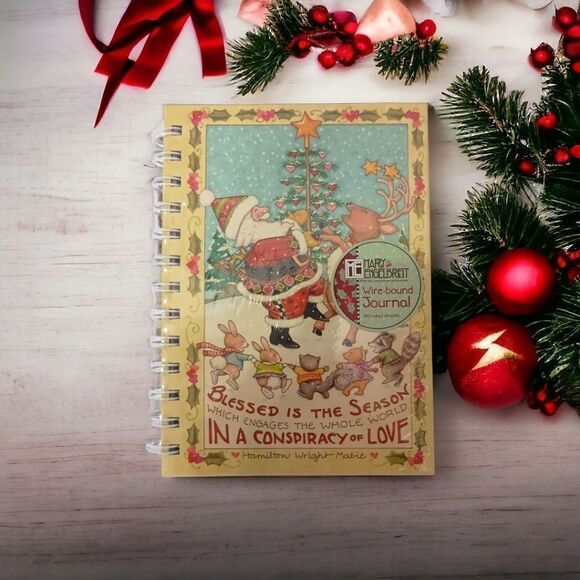 Mary Engelbreit Christmas Journal Blessed is the Season Santa Claus 80 Page NEW. - Picture 14 of 14